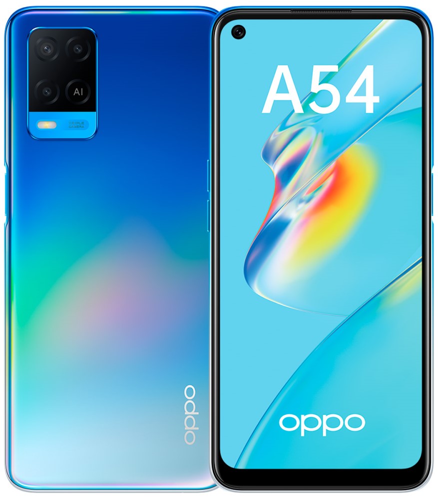 Смартфон OPPO A54 4/128Gb Starry Blue: технические характеристики и  описание – Интернет – магазин МТС