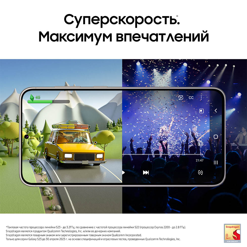 Смартфон Samsung Galaxy S23 5G 8/128Gb Кремовый: купить по цене 52 990 ...