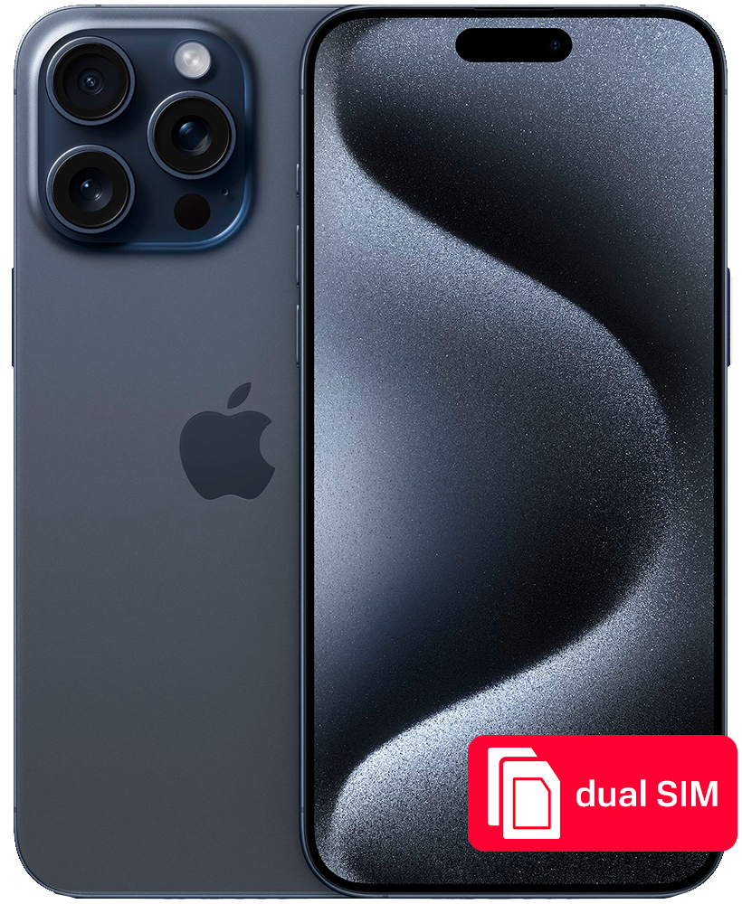 Смартфон Apple iPhone 15 Pro Max 1Tb SIM + SIM Синий титан: купить по цене  219 990 рублей в интернет магазине МТС