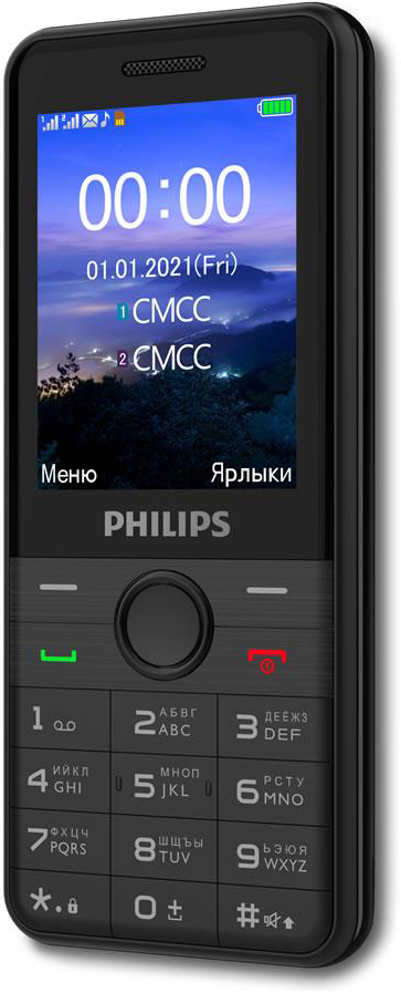 Мобильный телефон Philips Xenium E172 Dual sim Black: купить по цене 2 690  рублей в интернет магазине МТС