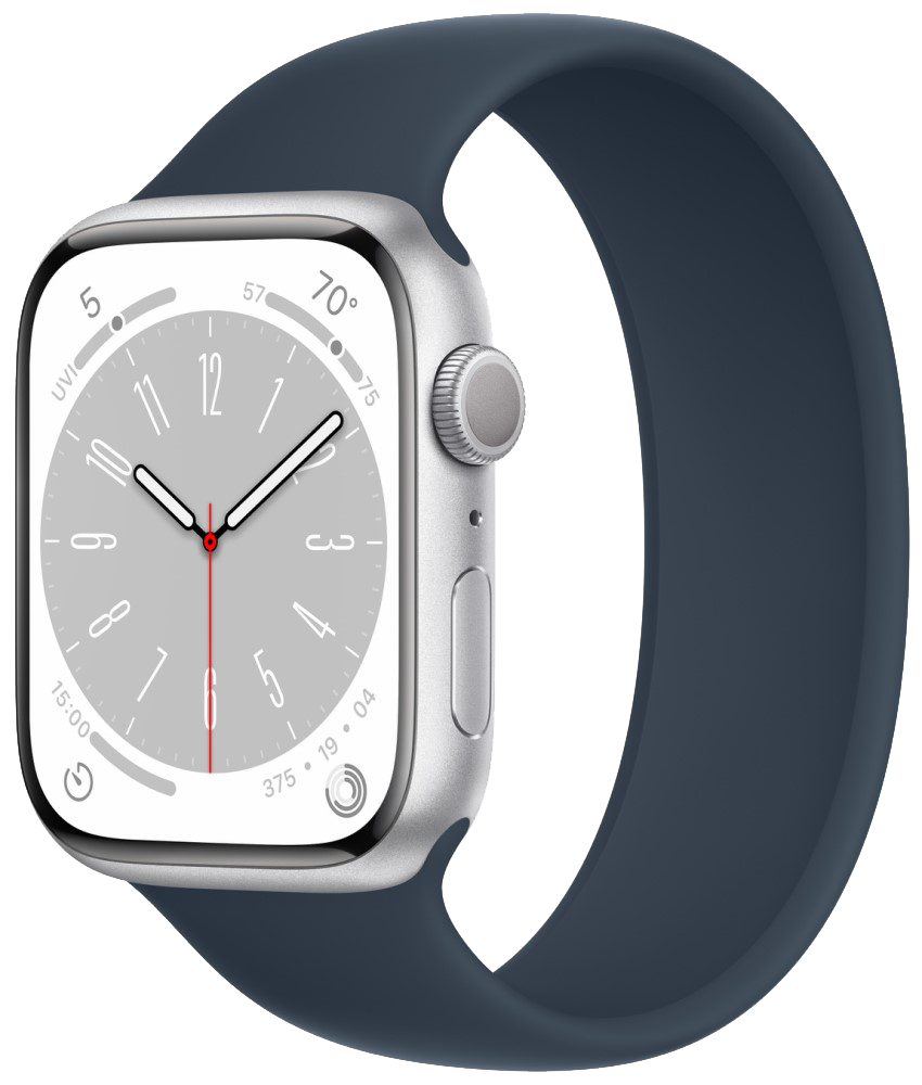 Часы Apple Watch Series 8 GPS 45мм корпус из алюминия серебро + ремешок ...