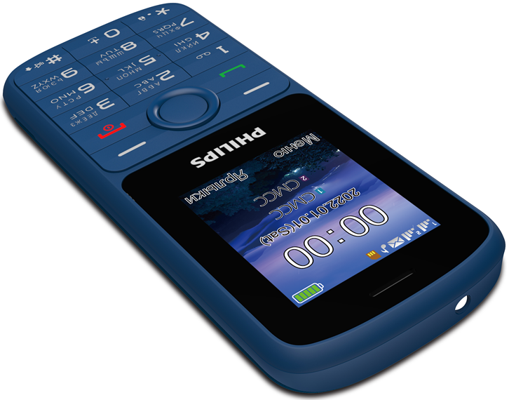 Мобильный телефон Philips Xenium E2101 Dual sim Синий: купить по цене 1 ...