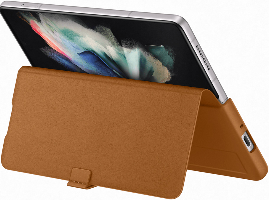 Чехолкнижка Samsung Galaxy Z Fold3 Flip Cover кожаный Sandy Beige (EF
