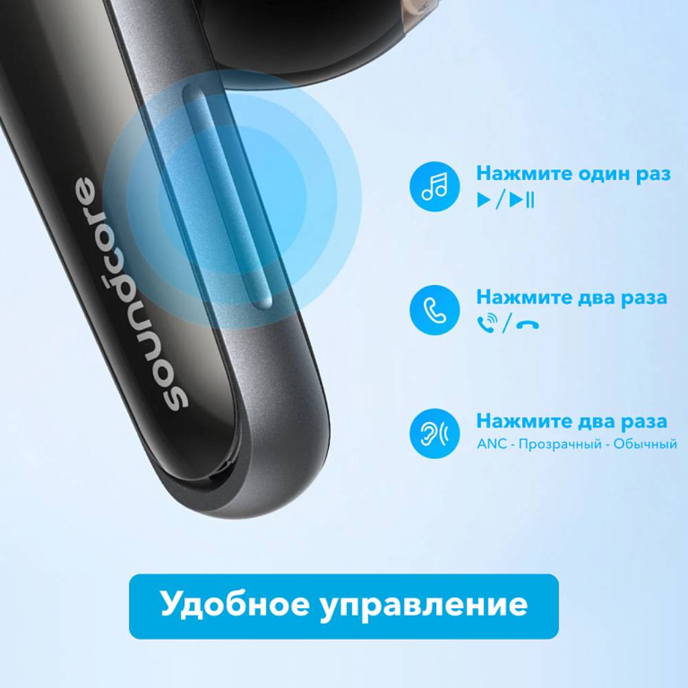 Беспроводные наушники Anker Soundcore Liberty 4 Черные: купить по ...