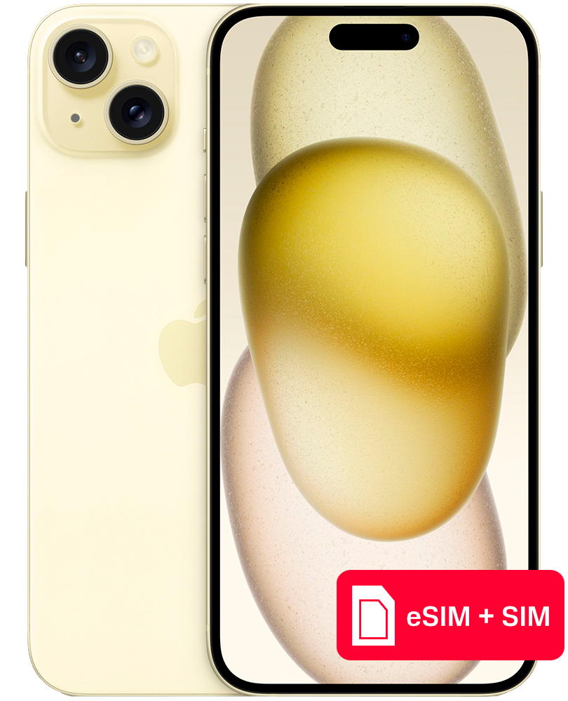 Смартфон Apple iPhone 15 Plus 512Gb eSIM + SIM Желтый: купить по ...