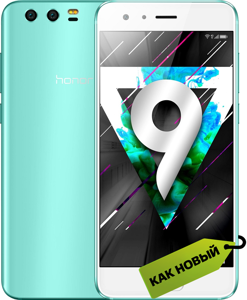 Смартфон HONOR 9 4/64GB Синий «Как новый»: купить по цене 9 090 рублей ...