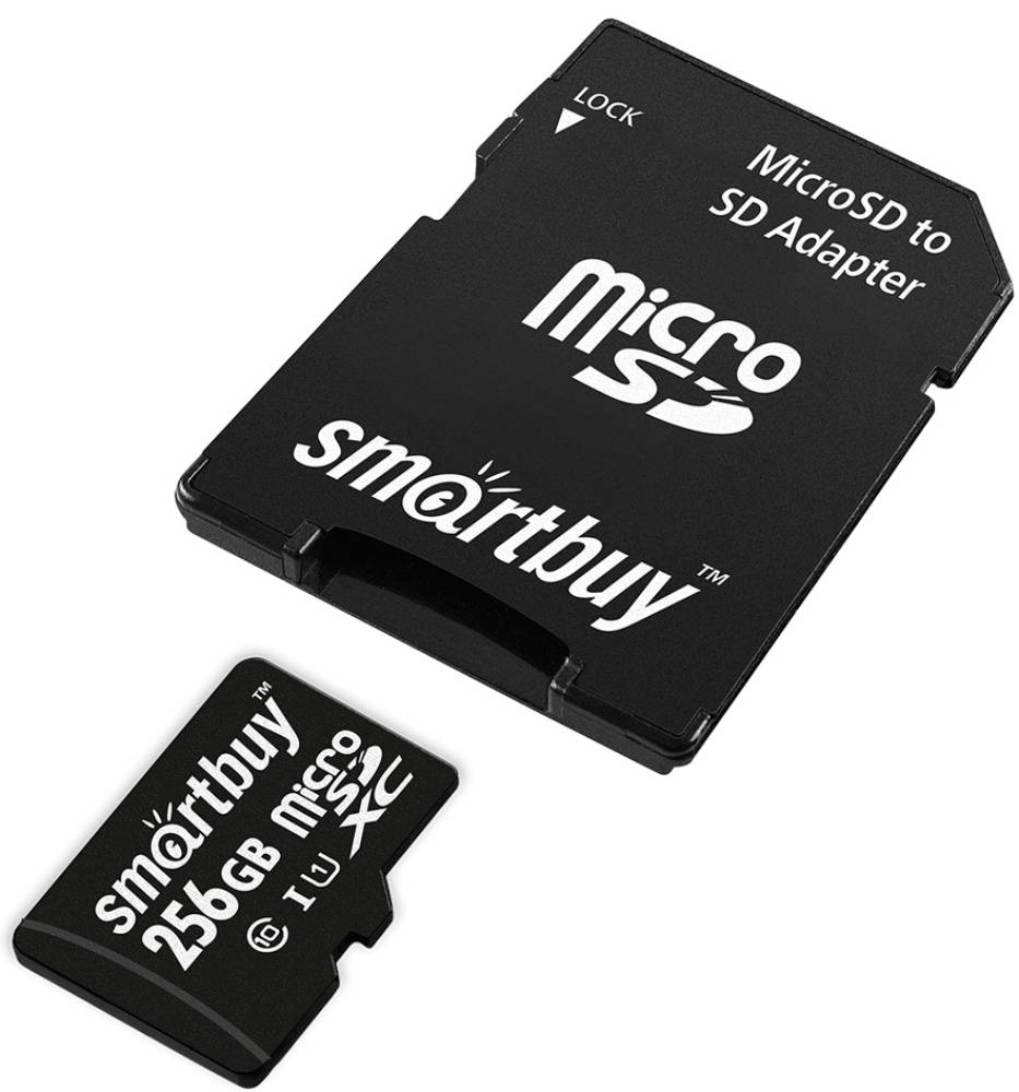 Карта памяти MicroSDXC Smartbuy microSDHC 256GB Сlass 10 UHS-I с ...