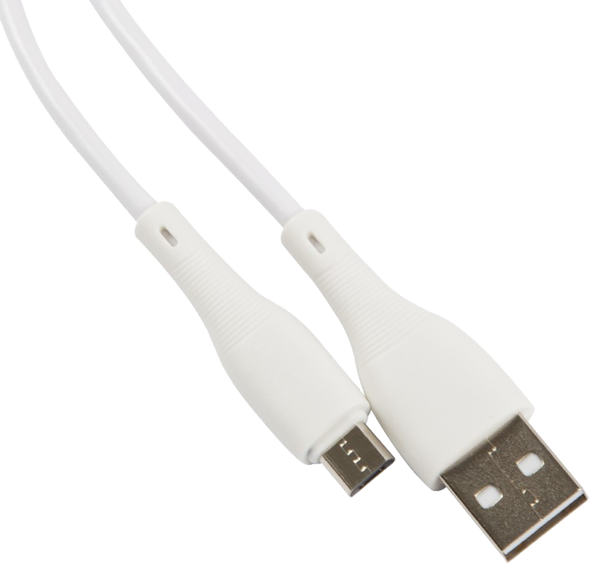 Дата-кабель UNBROKE Fika USB-MicroUSB 1 метр до 2A Белый: купить по ...