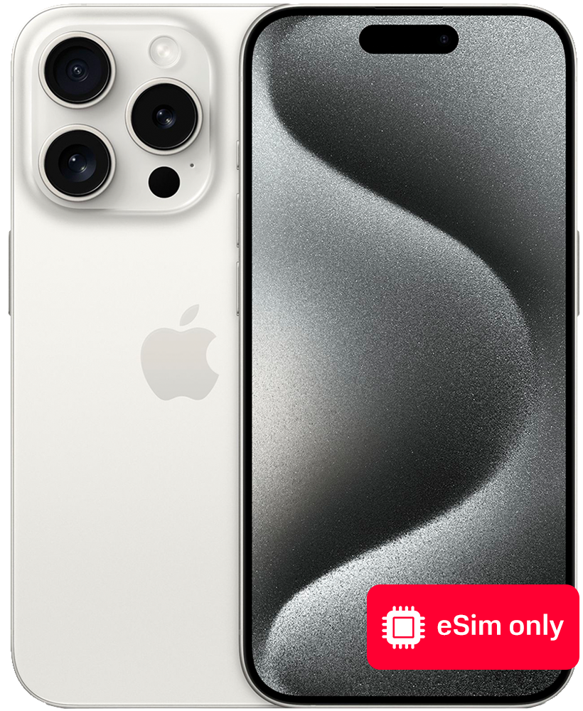 Смартфон Apple iPhone 15 Pro 128Gb eSIM only Белый титан: купить по цене  114 990 рублей в интернет магазине МТС