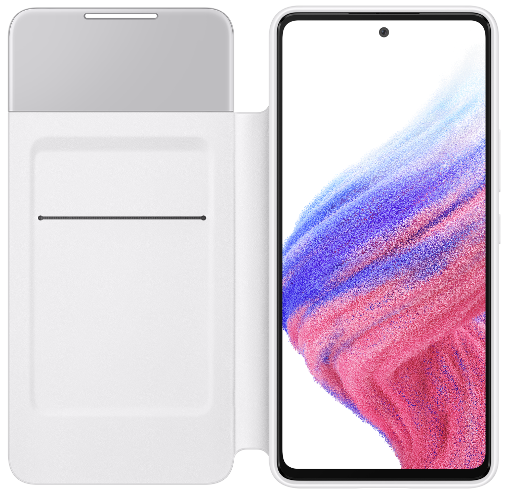 Чехол-книжка Samsung Galaxy A53 Smart S View Wallet Cover White: купить по  цене 3 999 рублей в интернет магазине МТС