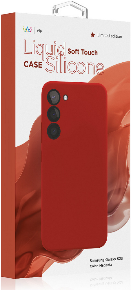 Чехол-накладка VLP Silicone Case для Samsung Galaxy S23 Маджента ...