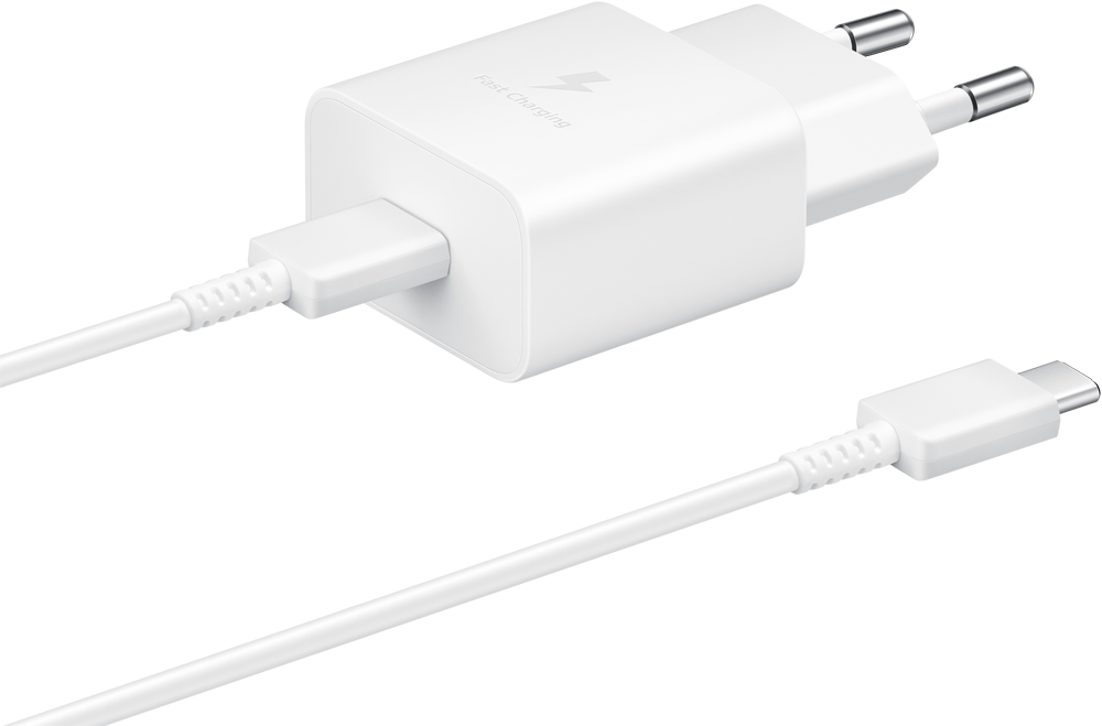 СЗУ Samsung USB Type-C + дата-кабель Type-C с функцией быстрой зарядки ...