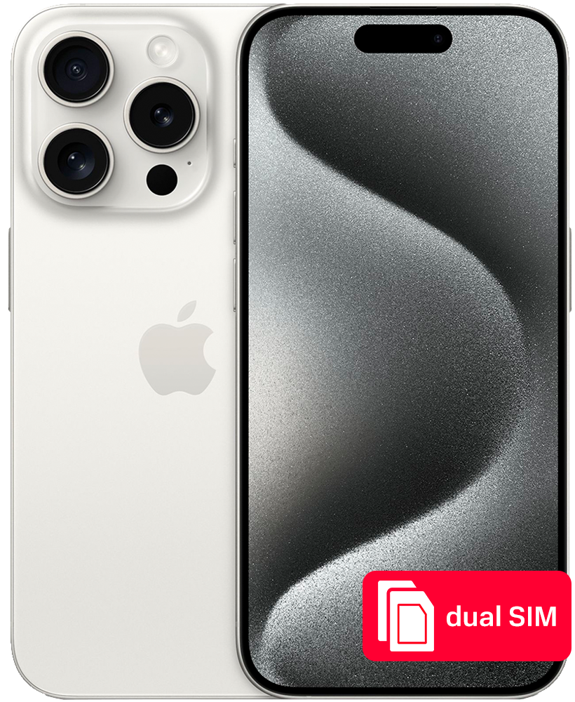 Смартфон Apple iPhone 15 Pro 512Gb SIM + SIM Белый титан: купить по цене  177 990 рублей в интернет магазине МТС