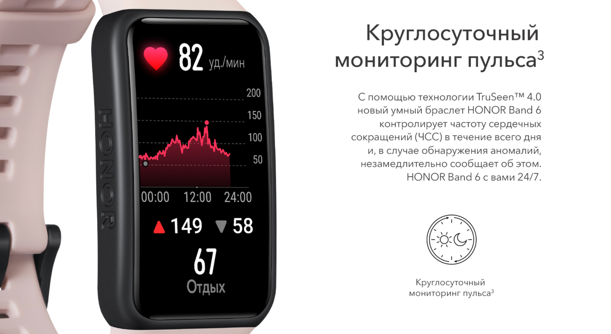 Фитнес-браслет Honor Band 6 Pink: купить по выгодной цене в интернет ...