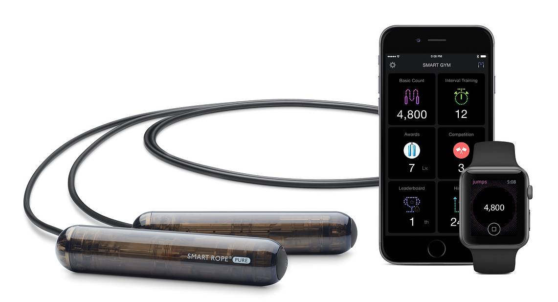 Умная скакалка Tangram Factory Smart Rope светодиодная подсветка