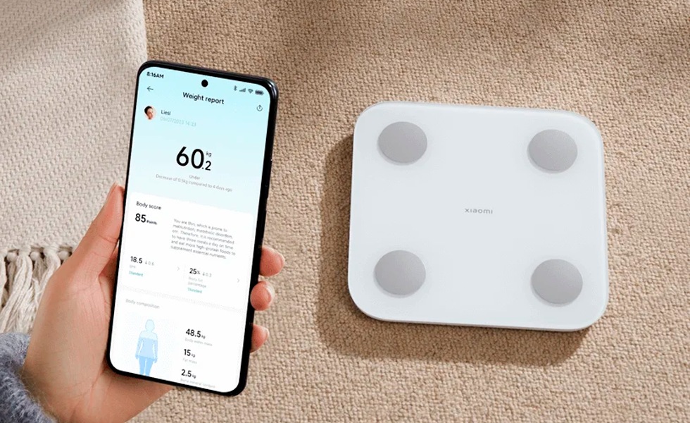 Весы напольные xiaomi body composition scale s400