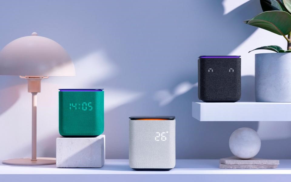 Умная колонка Яндекс Станция Миди с Zigbee Серая: купить по цене 14 990 ...
